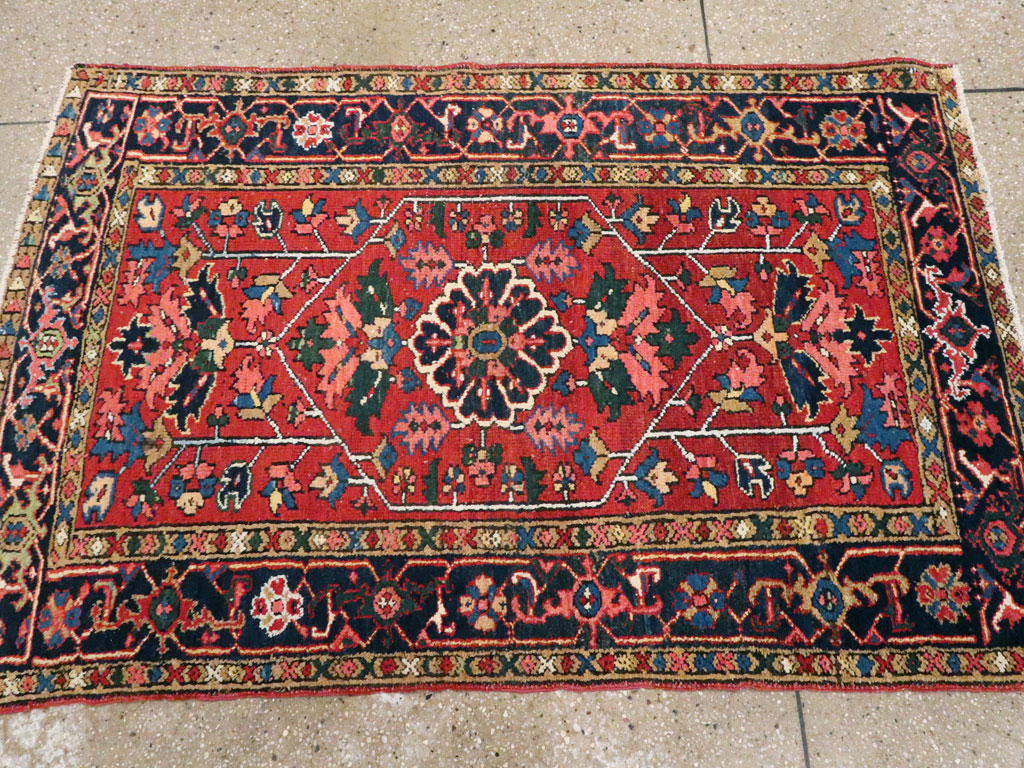 Antique Persian Karajeh Rug, No.9647 - Staging