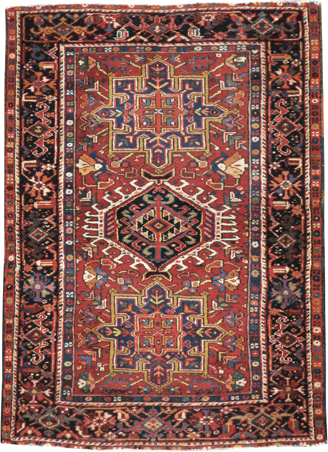 Antique Persian Karajeh Rug, No.9649 - Staging