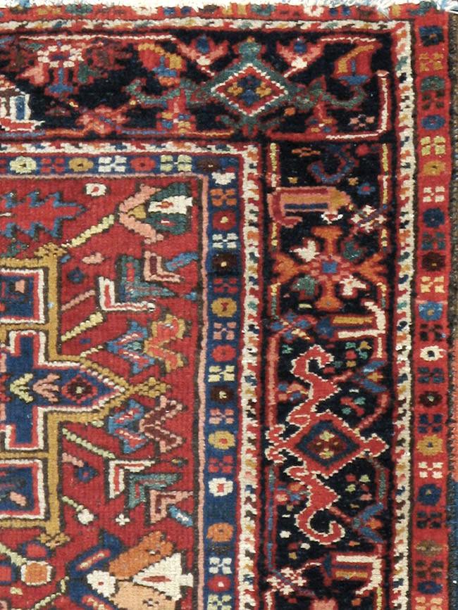 Antique Persian Karajeh Rug, No.9649 - Staging