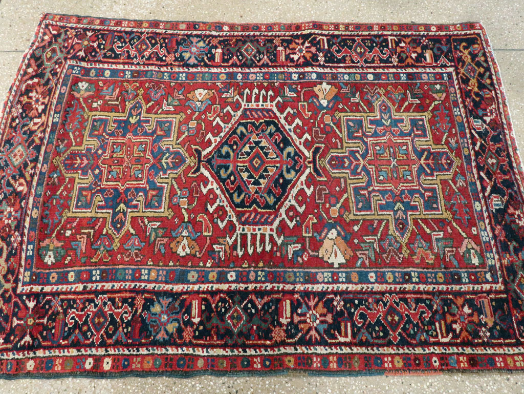 Antique Persian Karajeh Rug, No.9649 - Staging
