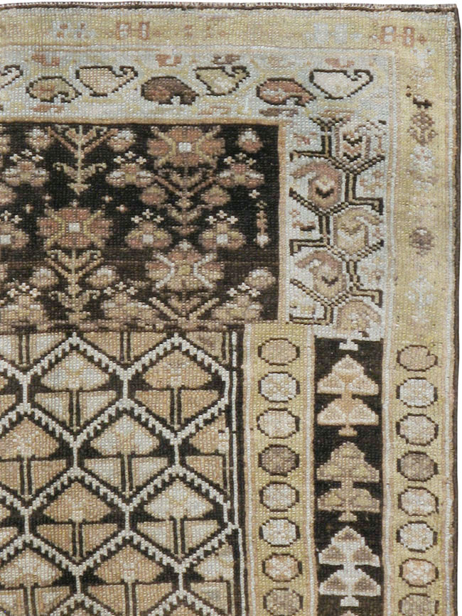 Antique Persian Kurdish Rug, No.9656 - Staging