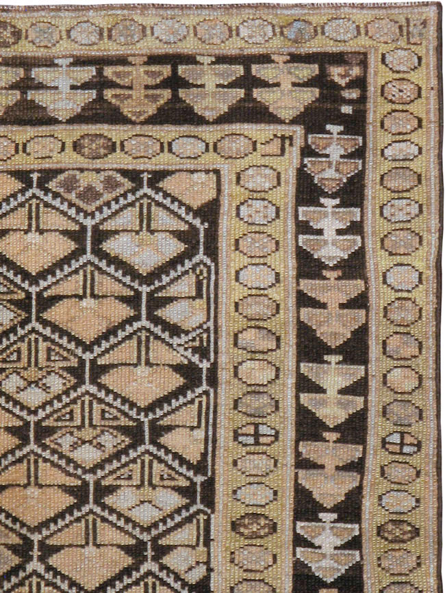 Antique Persian Kurdish Rug, No.9656 - Staging