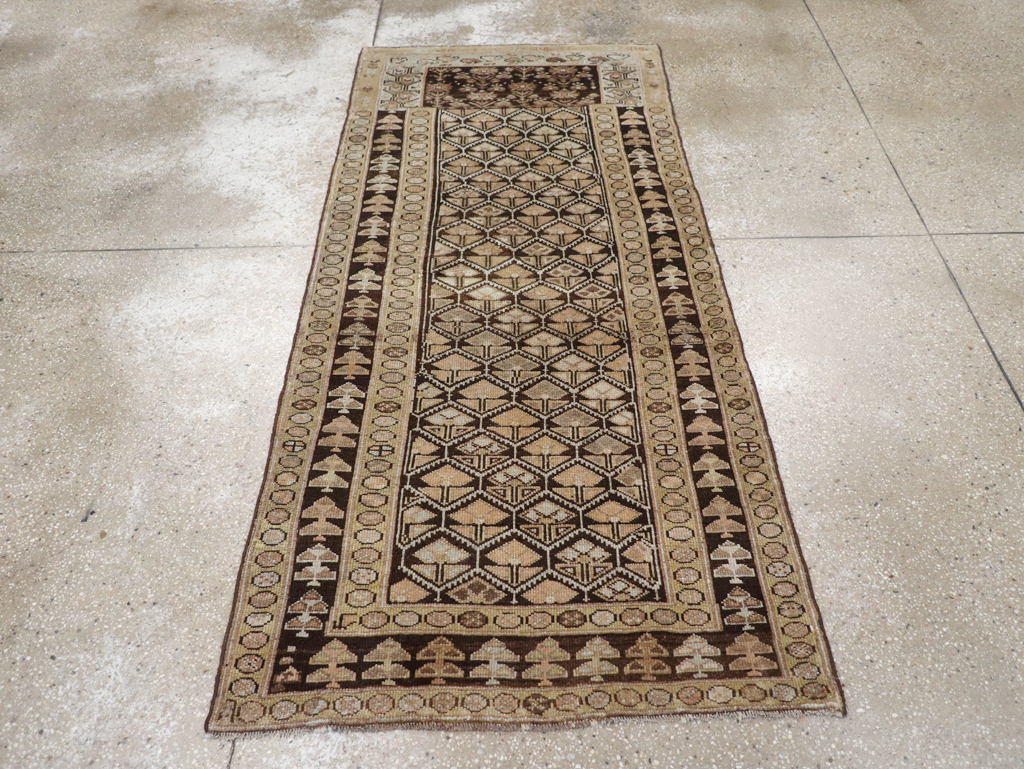 Antique Persian Kurdish Rug, No.9656 - Staging