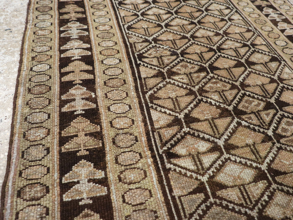 Antique Persian Kurdish Rug, No.9656 - Staging