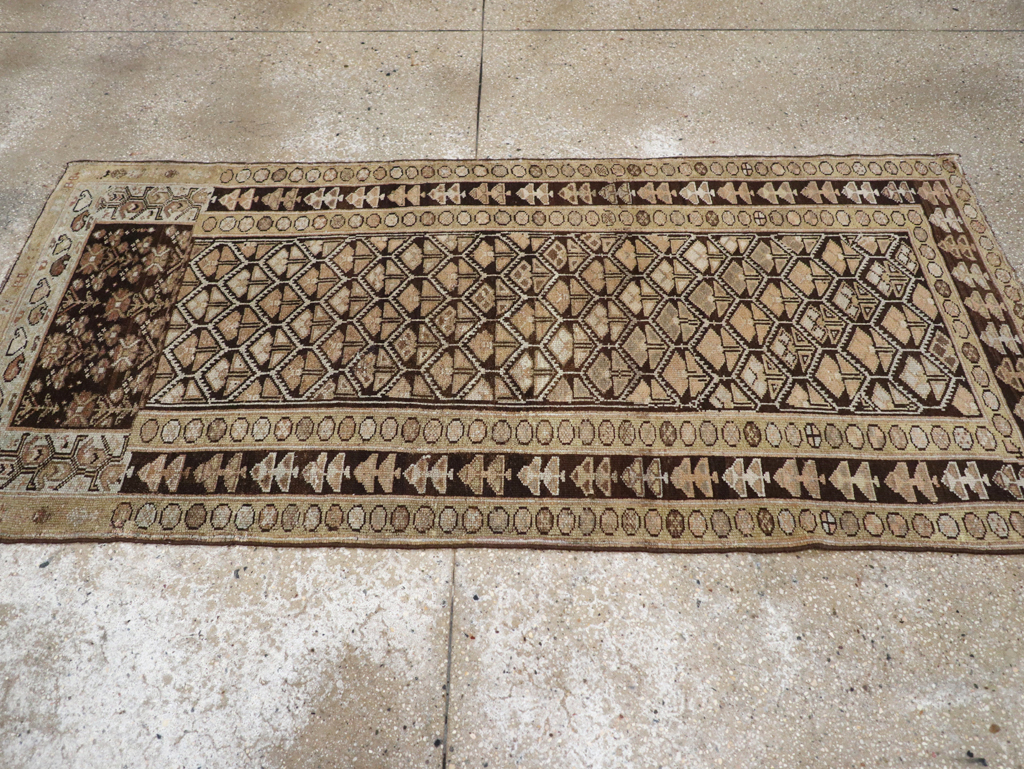 Antique Persian Kurdish Rug, No.9656 - Staging