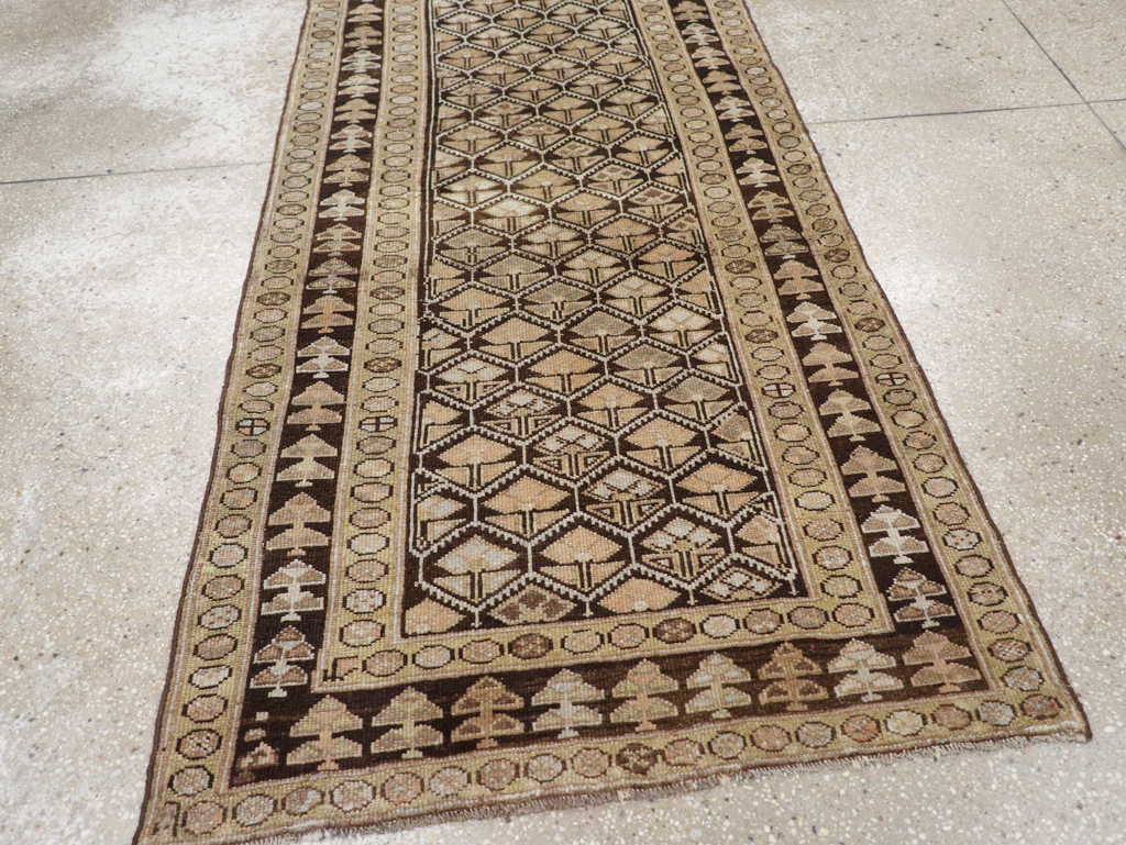 Antique Persian Kurdish Rug, No.9656 - Staging