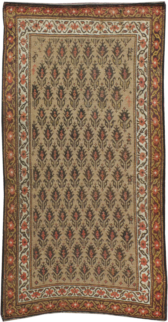 Antique Persian Kurdish Rug, No.9657 - Staging
