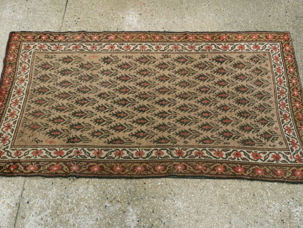 Antique Persian Kurdish Rug, No.9657 - Staging