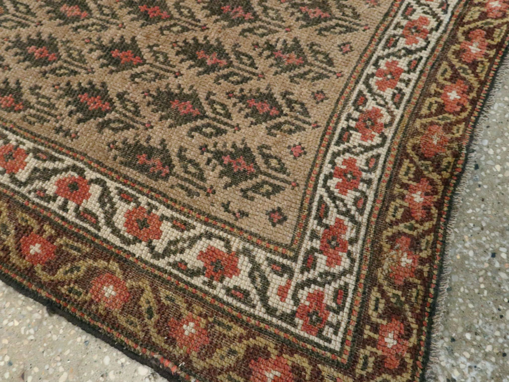 Antique Persian Kurdish Rug, No.9657 - Staging