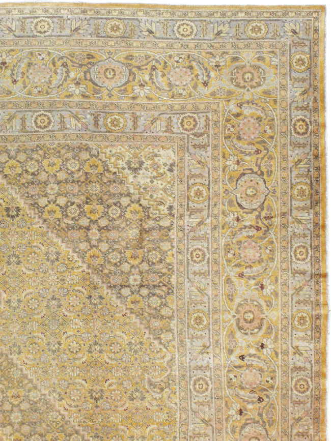 Antique Persian Tabriz Carpet, No.9669 - Staging