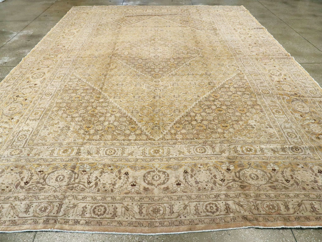 Antique Persian Tabriz Carpet, No.9669 - Staging
