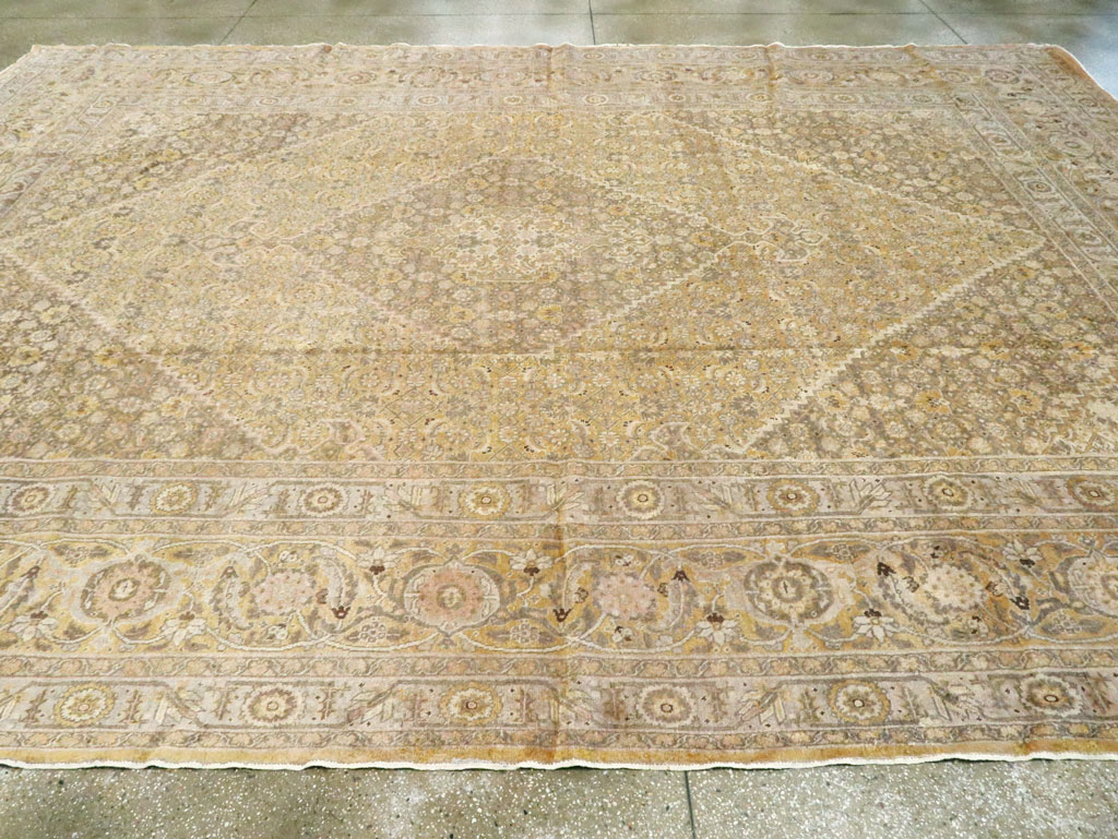 Antique Persian Tabriz Carpet, No.9669 - Staging