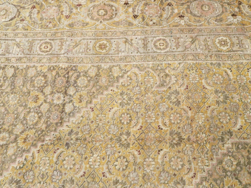 Antique Persian Tabriz Carpet, No.9669 - Staging