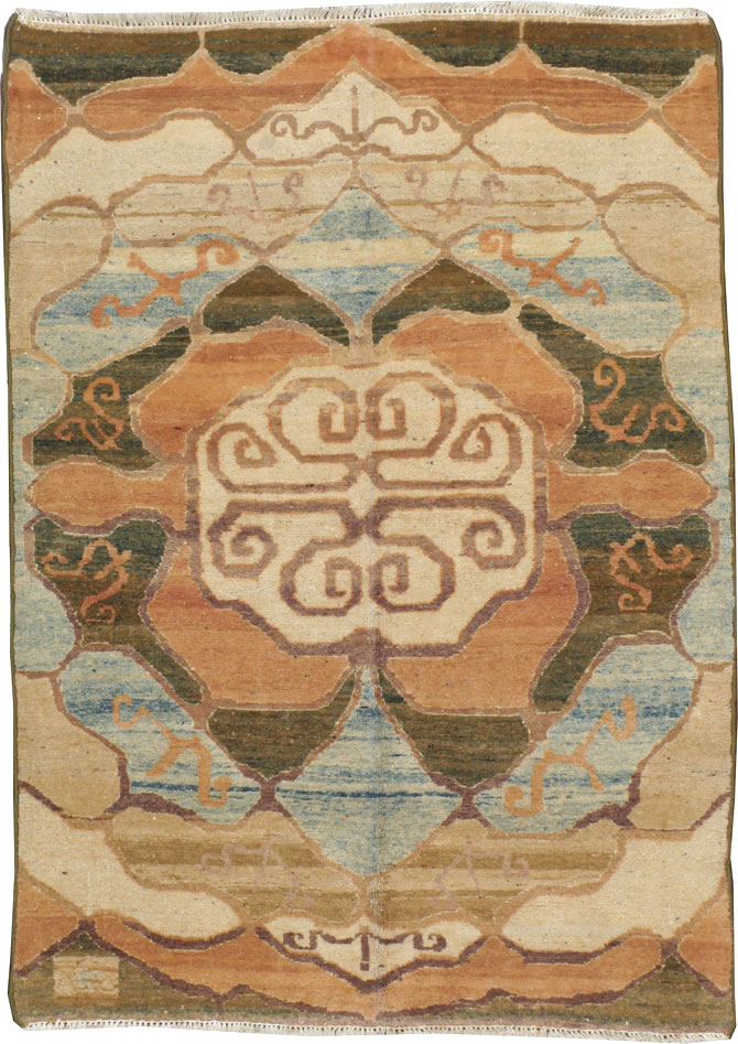 Vintage Indian Lahore Rug, No.9725 - Staging