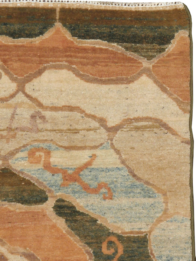 Vintage Indian Lahore Rug, No.9725 - Staging