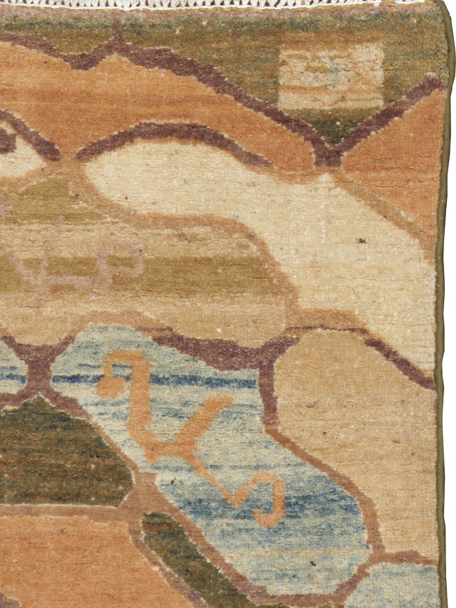 Vintage Indian Lahore Rug, No.9725 - Staging