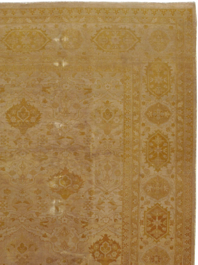 Antique Indian Lahore Square Carpet, No.9726 - Staging