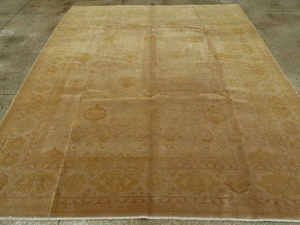 Antique Indian Lahore Square Carpet, No.9726 - Staging