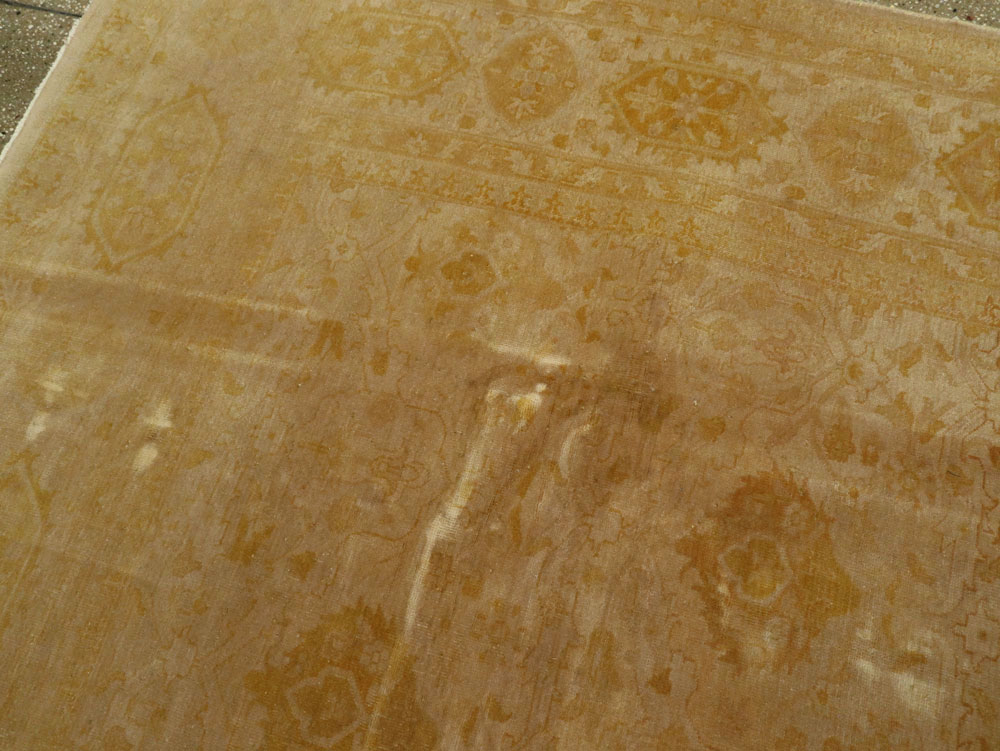 Antique Indian Lahore Square Carpet, No.9726 - Staging