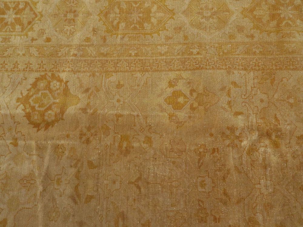 Antique Indian Lahore Square Carpet, No.9726 - Staging