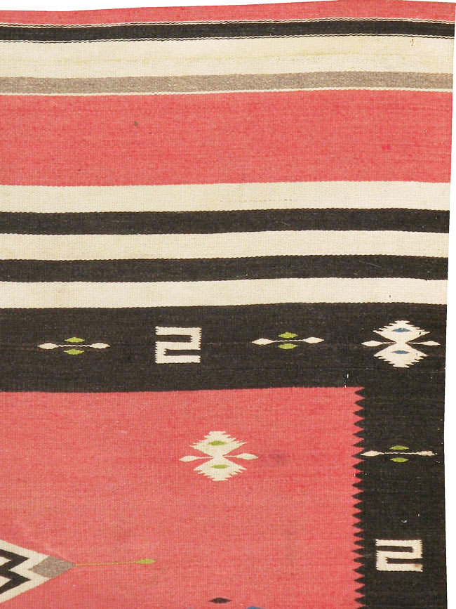 Vintage Navajo Kilim, No.9778 - Staging