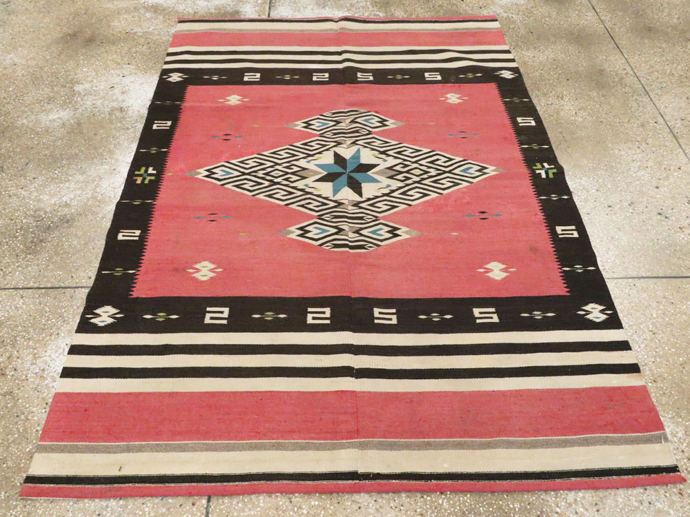Vintage Navajo Kilim, No.9778 - Staging