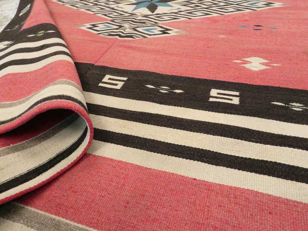 Vintage Navajo Kilim, No.9778 - Staging