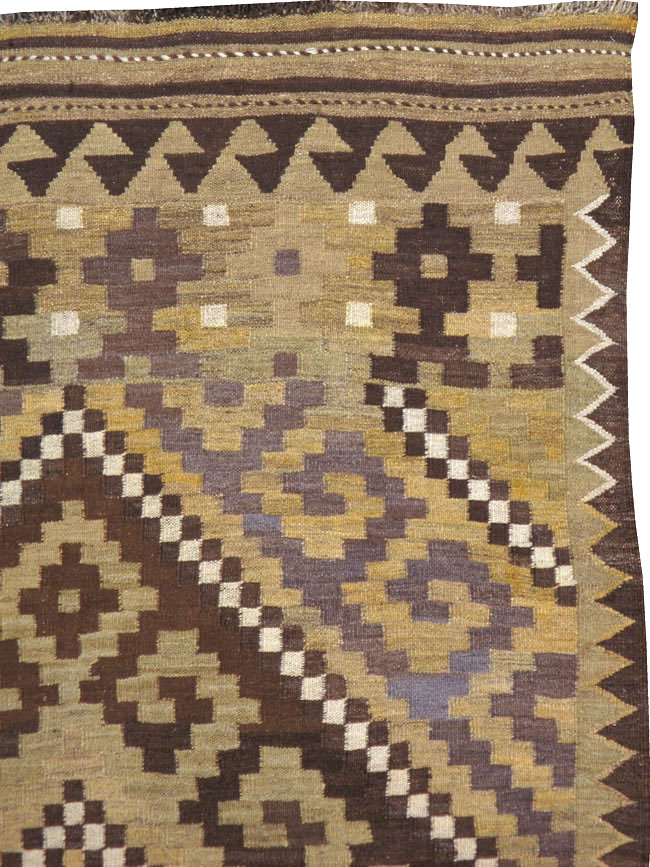 Vintage Scandinavian Flatweave Kilim Runner, No.9812 - Staging