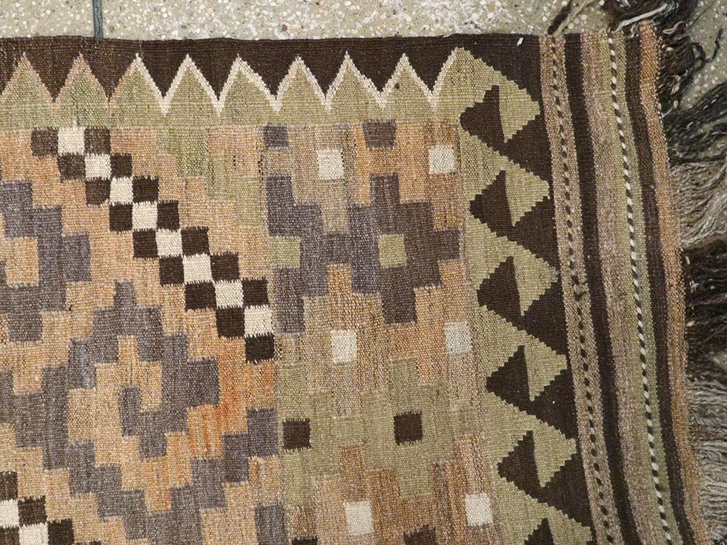 Vintage Scandinavian Flatweave Kilim Runner, No.9812 - Staging