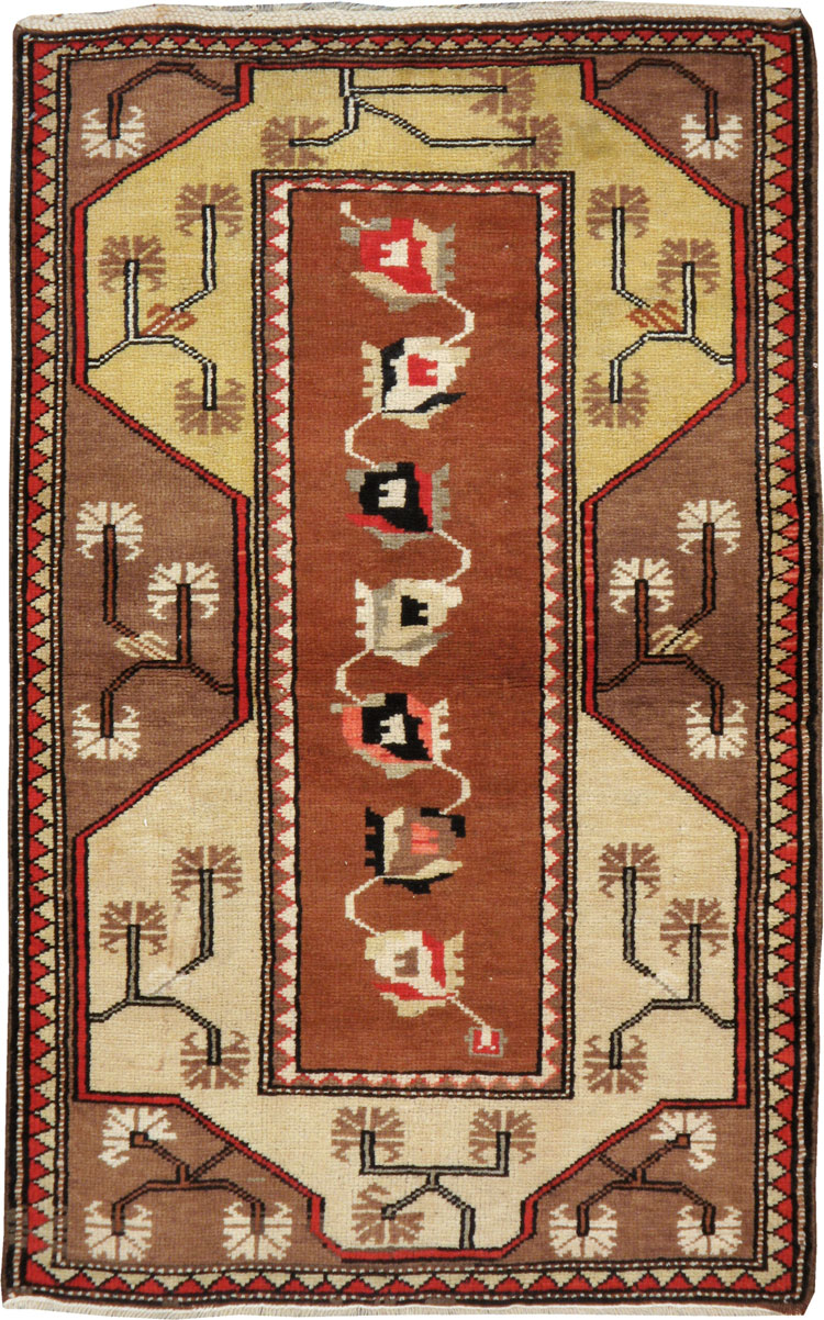 Vintage Turkish Anatolian Rug, No.9827 - Staging