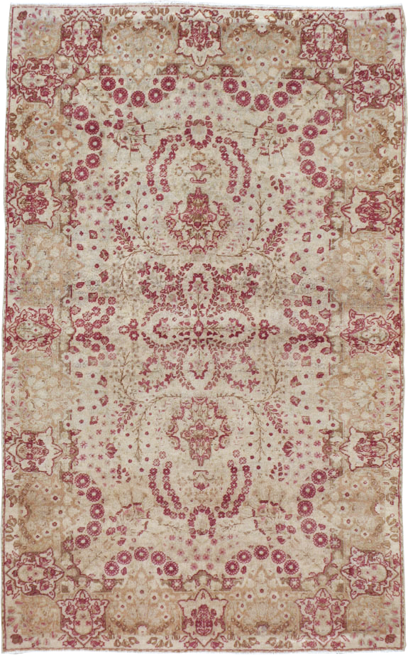 Antique Persian Lavar Kerman Rug, No.9830 - Staging