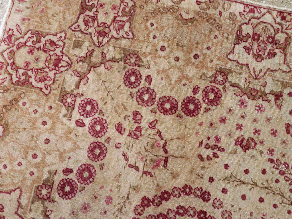 Antique Persian Lavar Kerman Rug, No.9830 - Staging