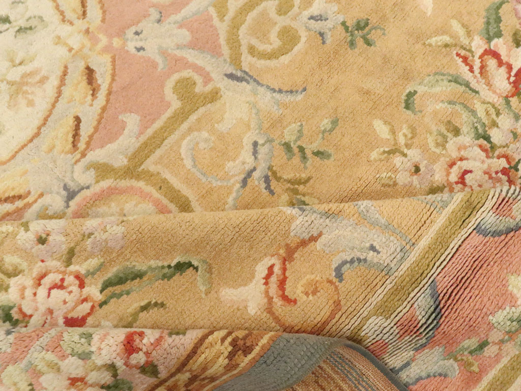 Vintage European Savonnerie Carpet, No.9835 - Staging