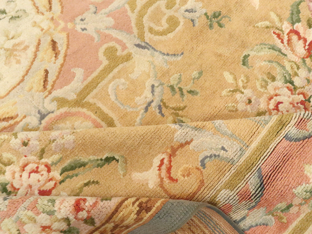Vintage European Savonnerie Carpet, No.9835 - Staging