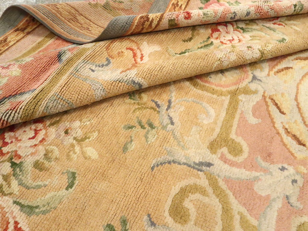 Vintage European Savonnerie Carpet, No.9835 - Staging
