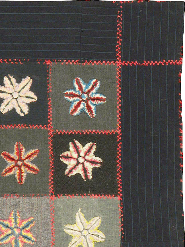 Antique American Embroidered Quilt, No.9865 - Staging