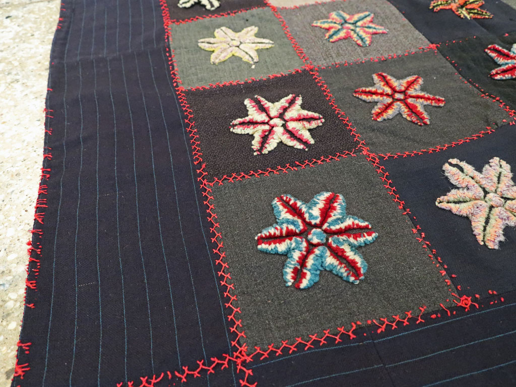 Antique American Embroidered Quilt, No.9865 - Staging