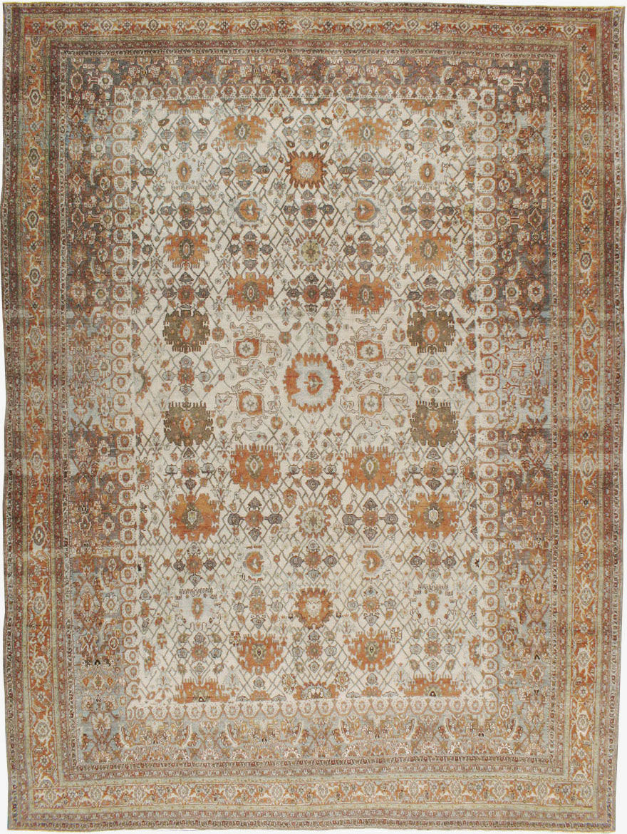 Antique Persian Bibikabad Carpet, No.9877 - Staging