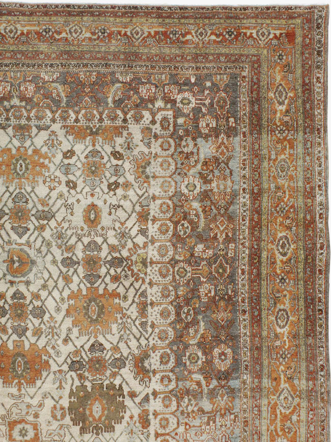 Antique Persian Bibikabad Carpet, No.9877 - Staging