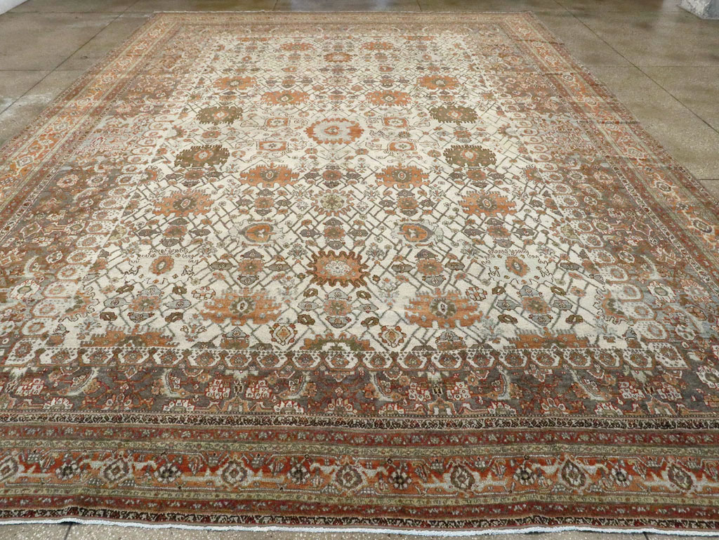 Antique Persian Bibikabad Carpet, No.9877 - Staging