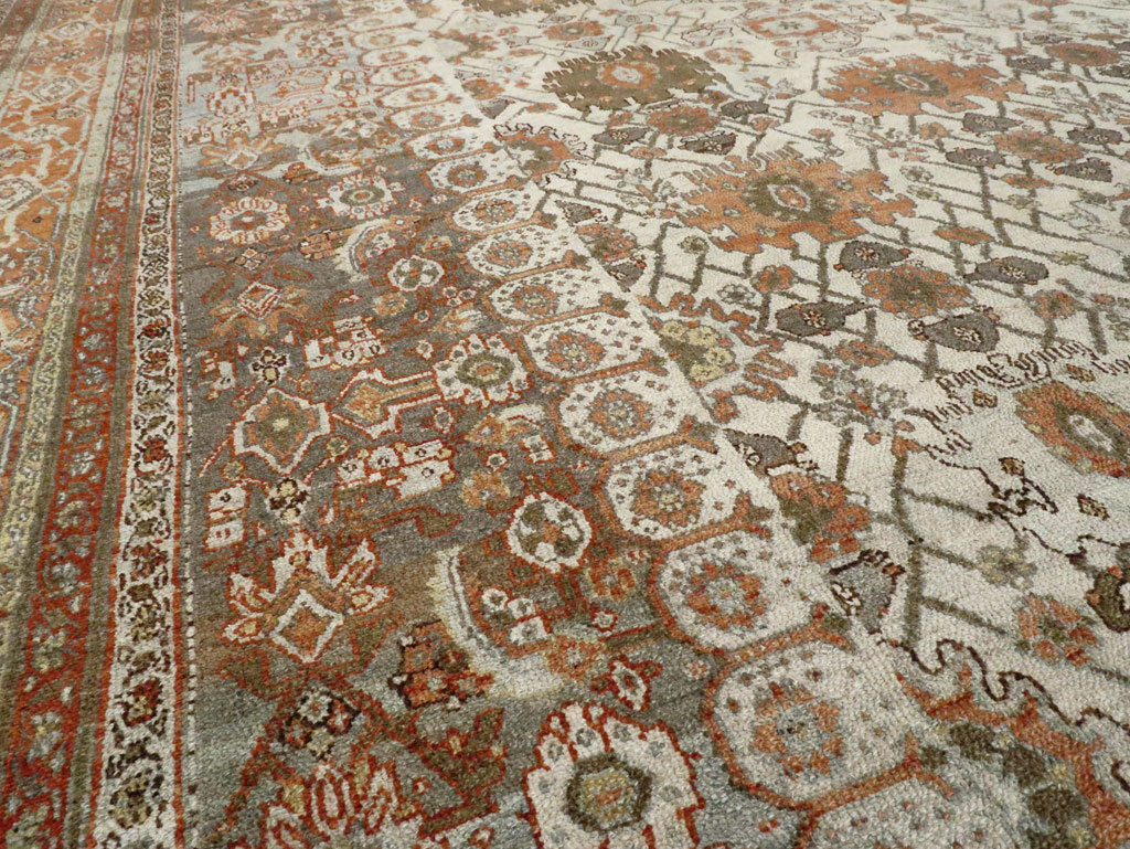 Antique Persian Bibikabad Carpet, No.9877 - Staging