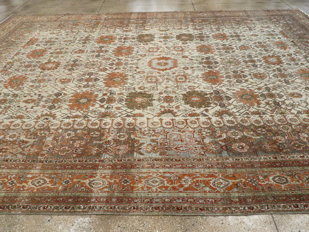 Antique Persian Bibikabad Carpet, No.9877 - Staging