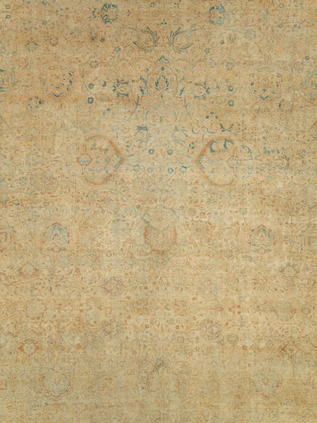 Antique Persian Lavar Kerman Carpet, No.9905 - Staging