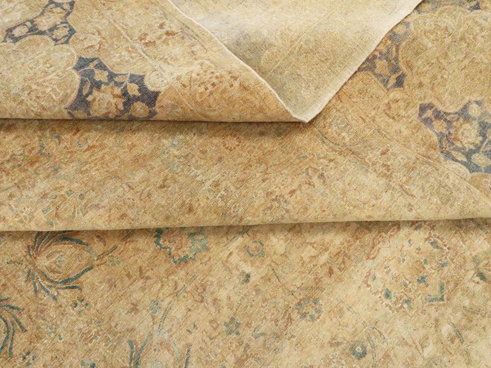 Antique Persian Lavar Kerman Carpet, No.9905 - Staging