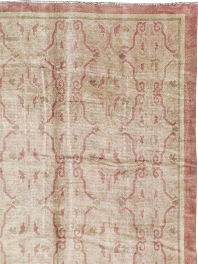 Antique European Continental Carpet, No.9919 - Staging
