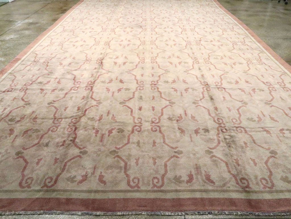 Antique European Continental Carpet, No.9919 - Staging