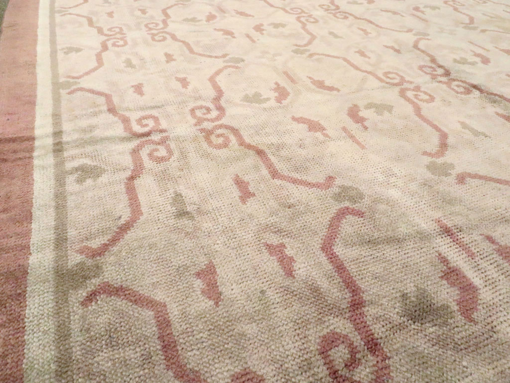 Antique European Continental Carpet, No.9919 - Staging