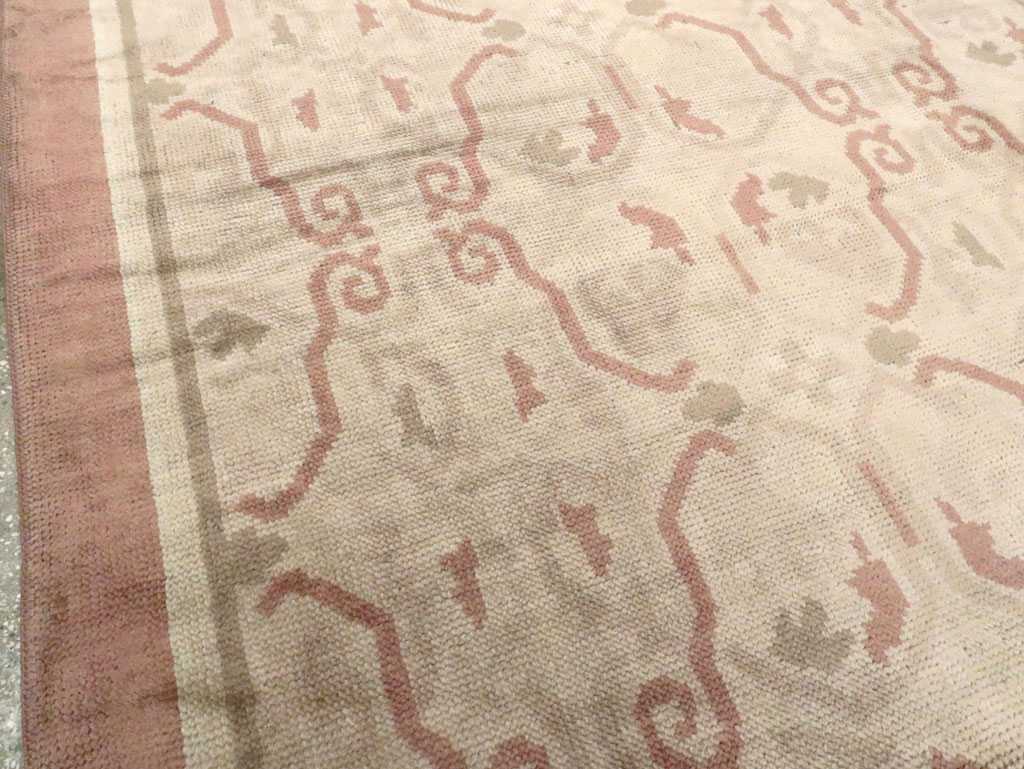 Antique European Continental Carpet, No.9919 - Staging
