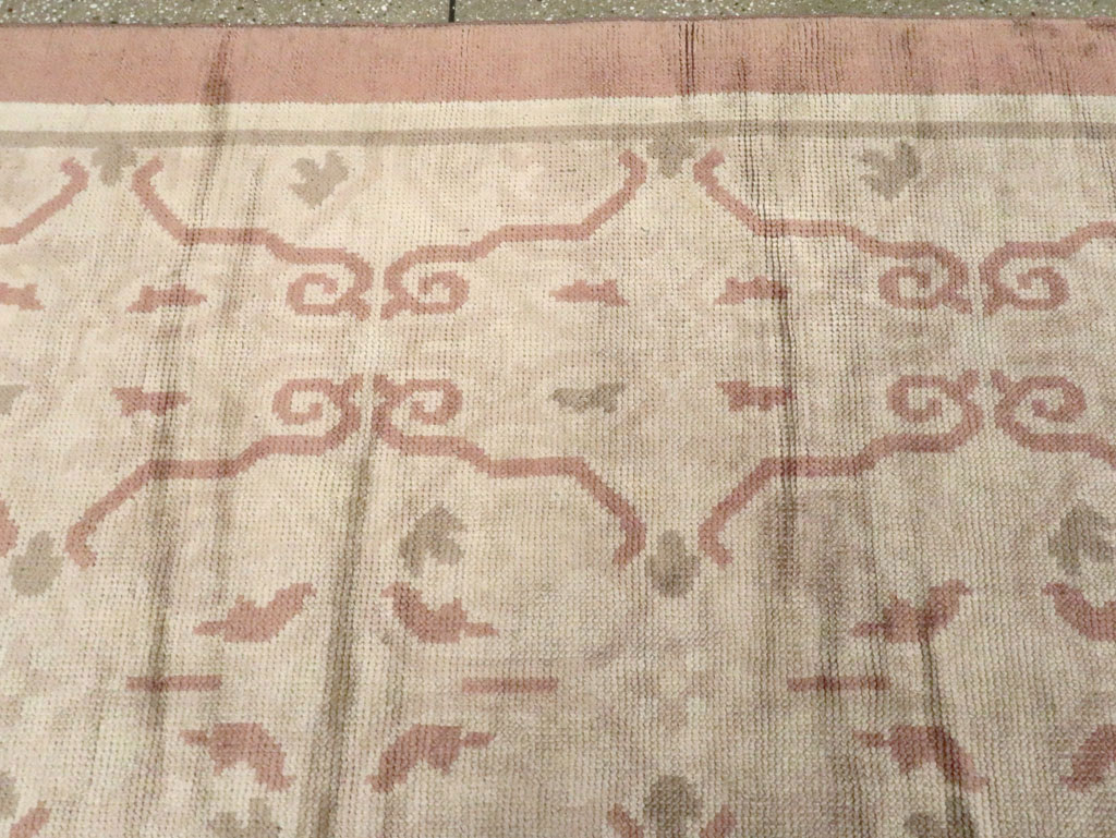 Antique European Continental Carpet, No.9919 - Staging