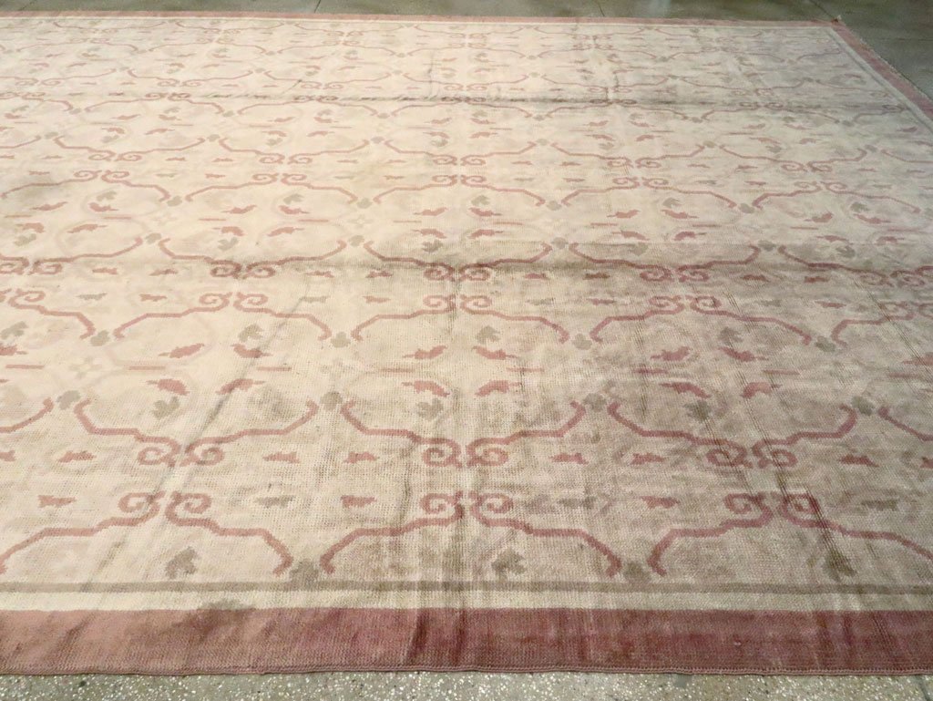 Antique European Continental Carpet, No.9919 - Staging
